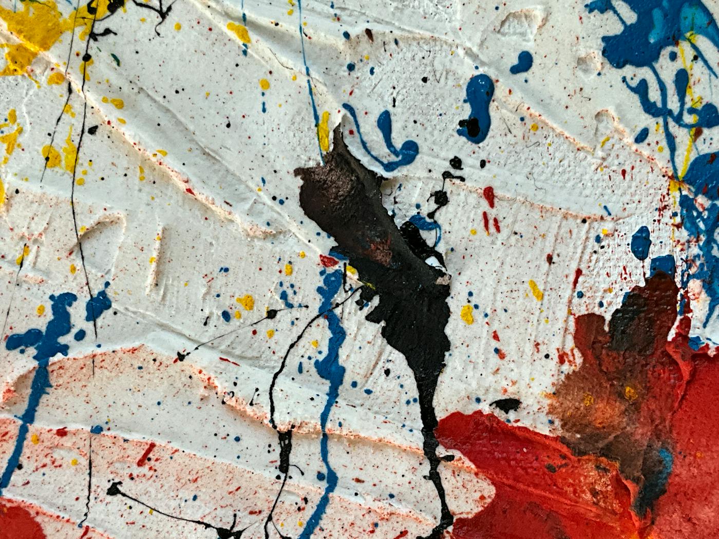 Abstract painting in saturated colors